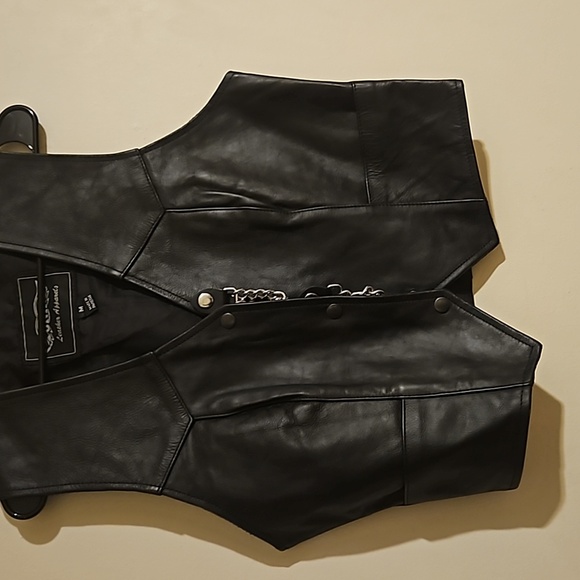 Leather Biker Vest - Picture 1 of 12